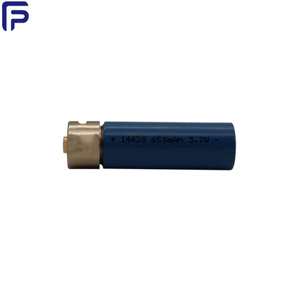 PCB Li Ion AA USB Rechargeable Battery 18650 650mAh PVC Material ROHS Certificate
