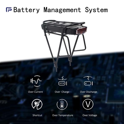 17.5Ah 36V  Electric Bicycle Battery Aluminum Barrel Plastic Front  Rear