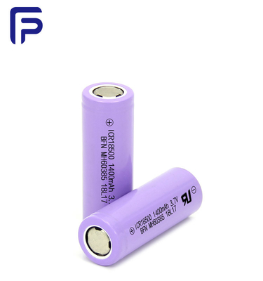 Flash Light Lithium Ion Battery Cells 18500C 1400mAh For Household Equipment