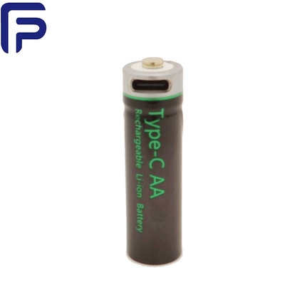 Lithium Ion AA USB Rechargeable Battery 1.5V 800mAh Type C For Family ODM