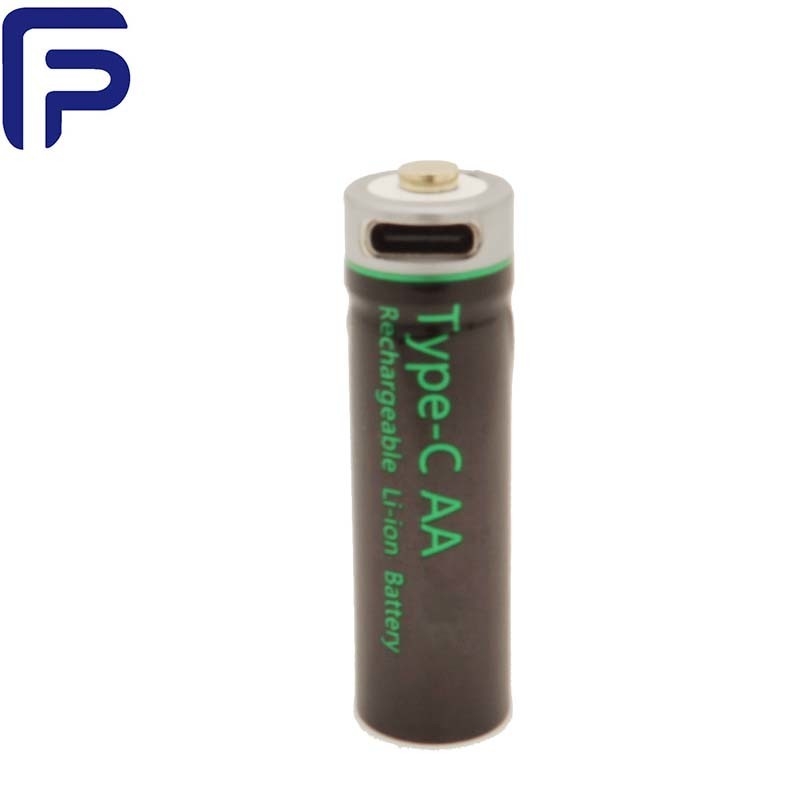 Lithium Ion AA USB Rechargeable Battery 1.5V 800mAh Type C For Family ODM